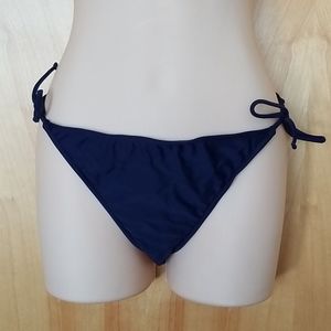 Sunsets Navy Bikini Bottom Large NWT